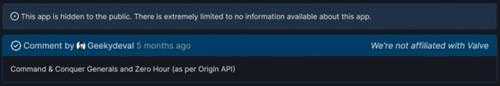 Steam后台出现大量EA经典老游戏 还包括《红警2》！