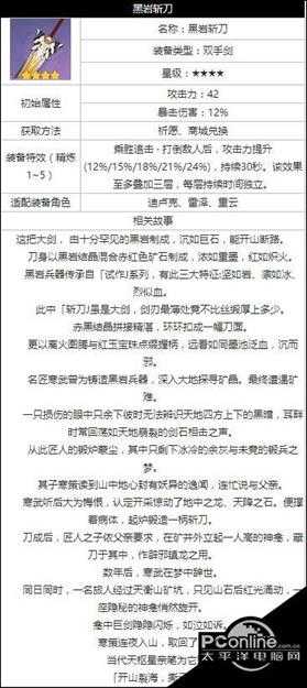 原神黑岩斩刀获取方法与属性介绍【详解】